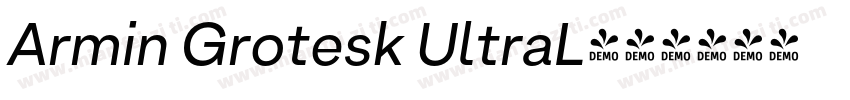 Armin Grotesk UltraL字体转换